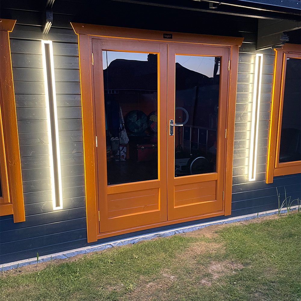 Modern black led lights outdoor lights