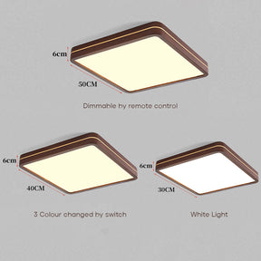 Simple Square Dimmable Bedroom LED Ceiling Light