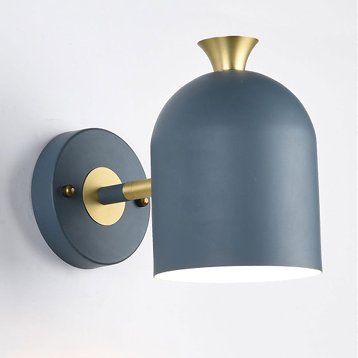 Stylish 1-Bulb Iron Wall Sconce for Hallway