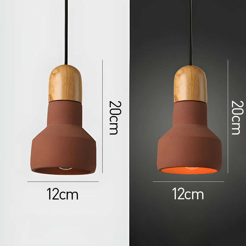 Minimalist Colorful Cement Pendant Lights For Living Room