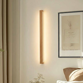 Modern Long Strip Wood LED Wall Lamp