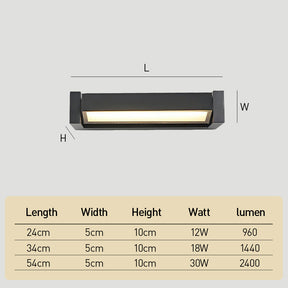Decorative Black or White IP65 Outdoor Wall Light