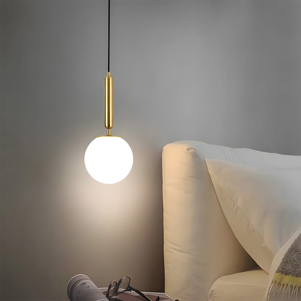 Modern Glass Pendant Light, Kitchen Dining Room Hanging Lampshade