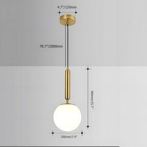 Modern Glass Pendant Light, Kitchen Dining Room Hanging Lampshade