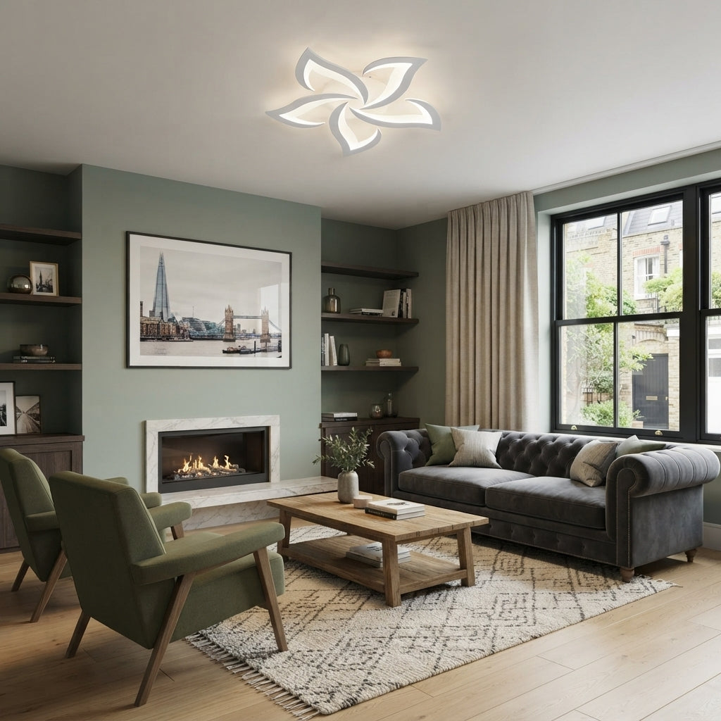 Nova Modern Flower LED Ceiling Light