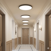 Modern Black Led Ultra-thin Close to Ceiling Lighting