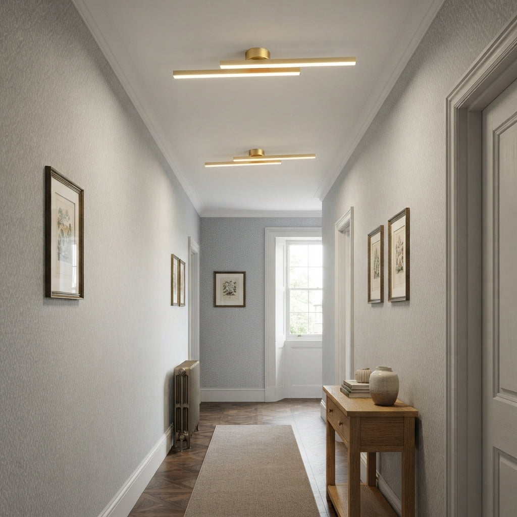 Nova Linear LED Semi-Flush Ceiling Lights