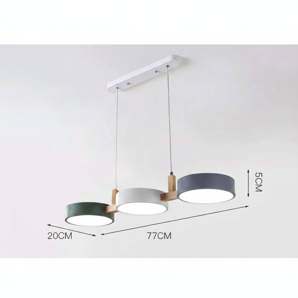 Stylish Metal Multi Light Nordic Flush Ceiling Light For Kitchen