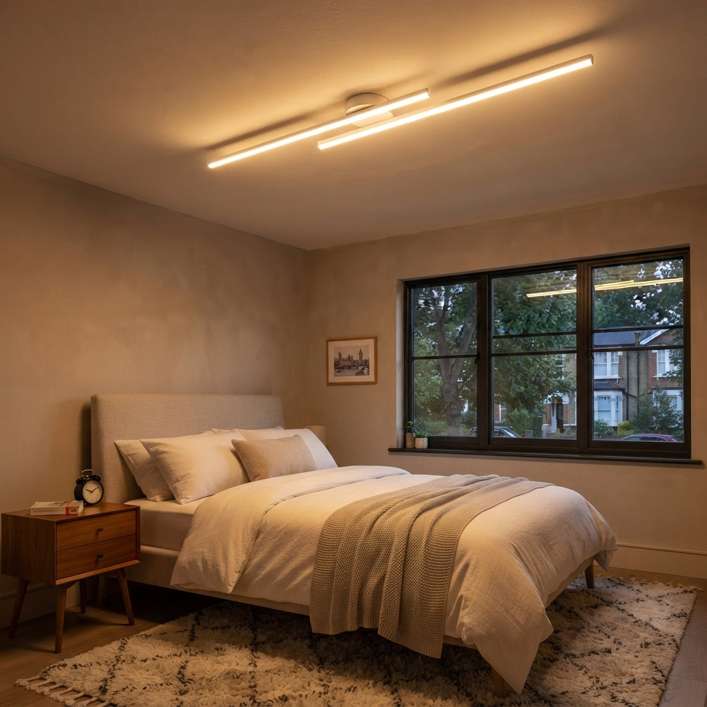 Nova Linear LED Semi-Flush Ceiling Lights