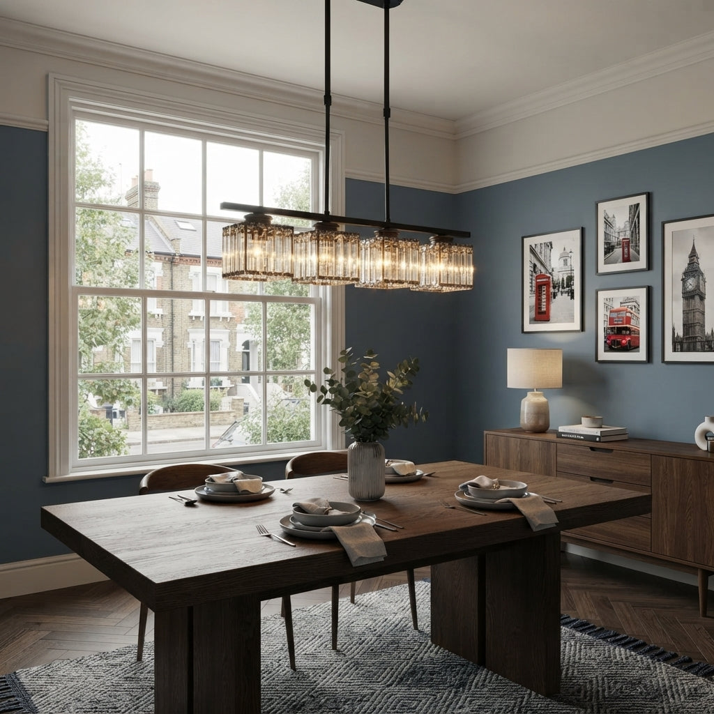 Luna Crystal Linear Chandelier