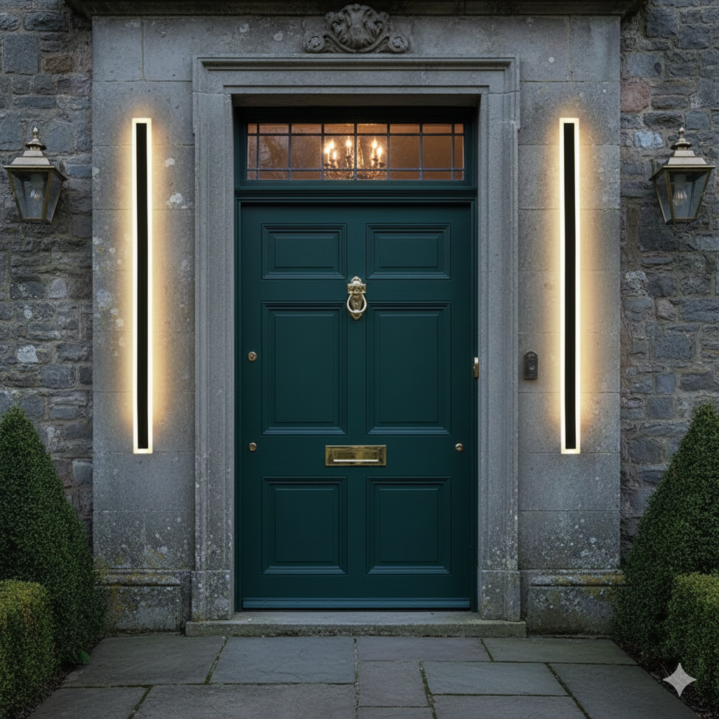 IP65 Modern Minimalism Decor Acrylic Black Outdoor LED Wall Lights