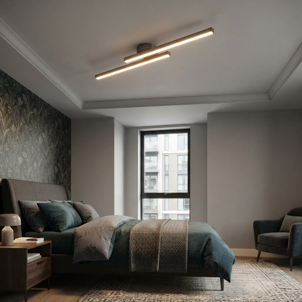 Nova Linear LED Semi-Flush Ceiling Lights