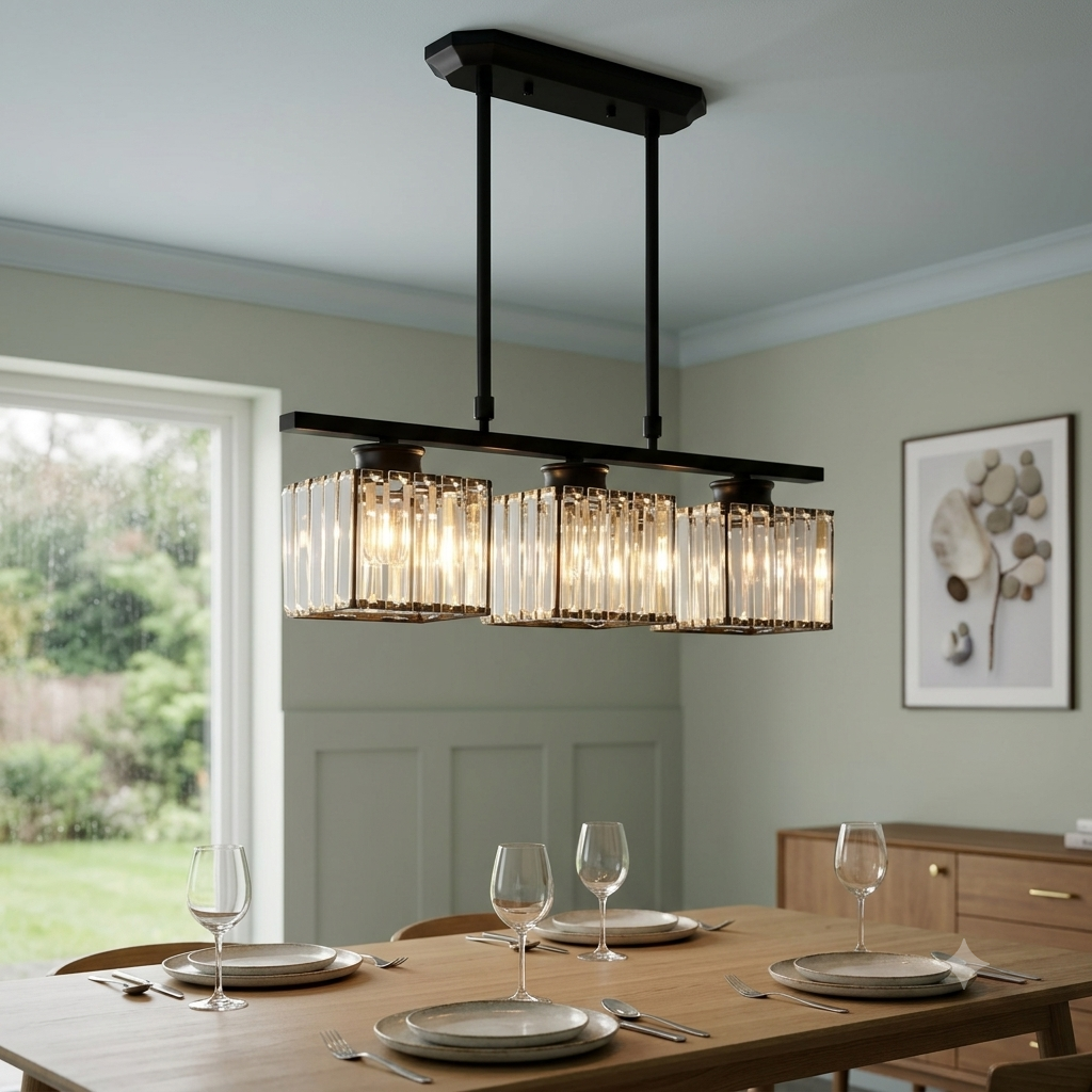 Nordic Multi-Head Designer Long Glass Island Lamps