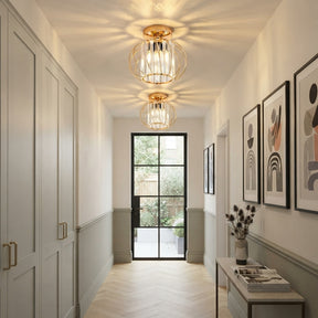 Luna Crystal Cage Ceiling Light
