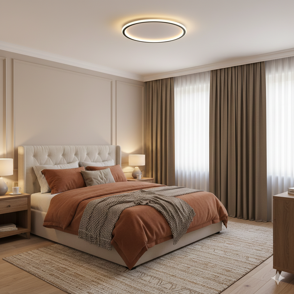 Modern Ultra-thin Round Low Ceiling Light
