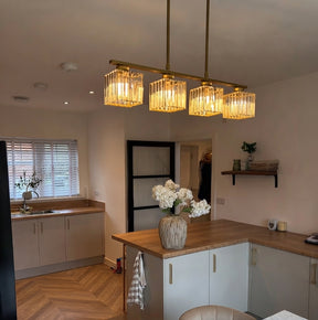 Luna Crystal Linear Chandelier