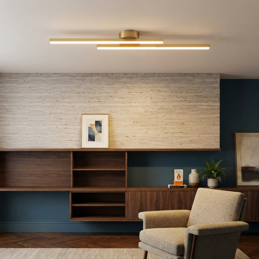 Nova Linear LED Semi-Flush Ceiling Lights