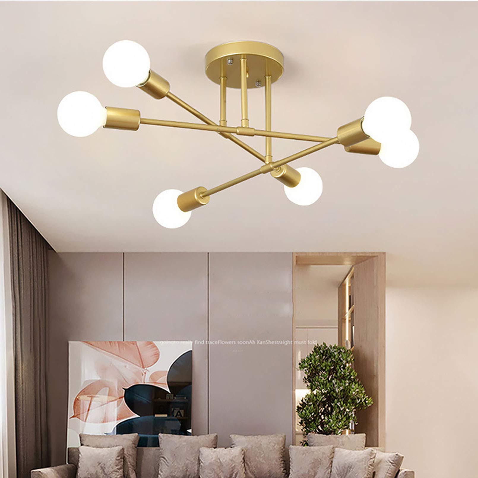 Lampsmodern Modern Simple LED Ceiling Lights Black Bedroom Ceiling Lamp