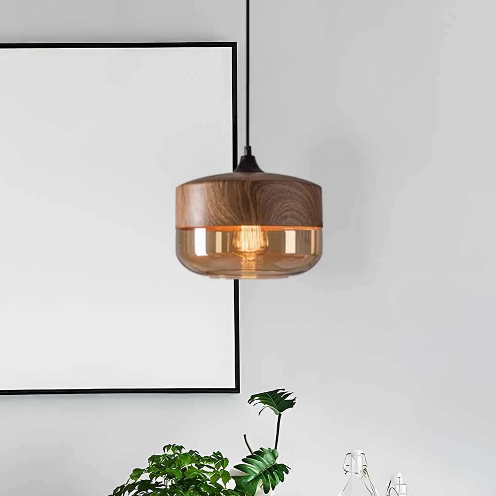 Retro Brown Organic Dining Room Pendant Lights