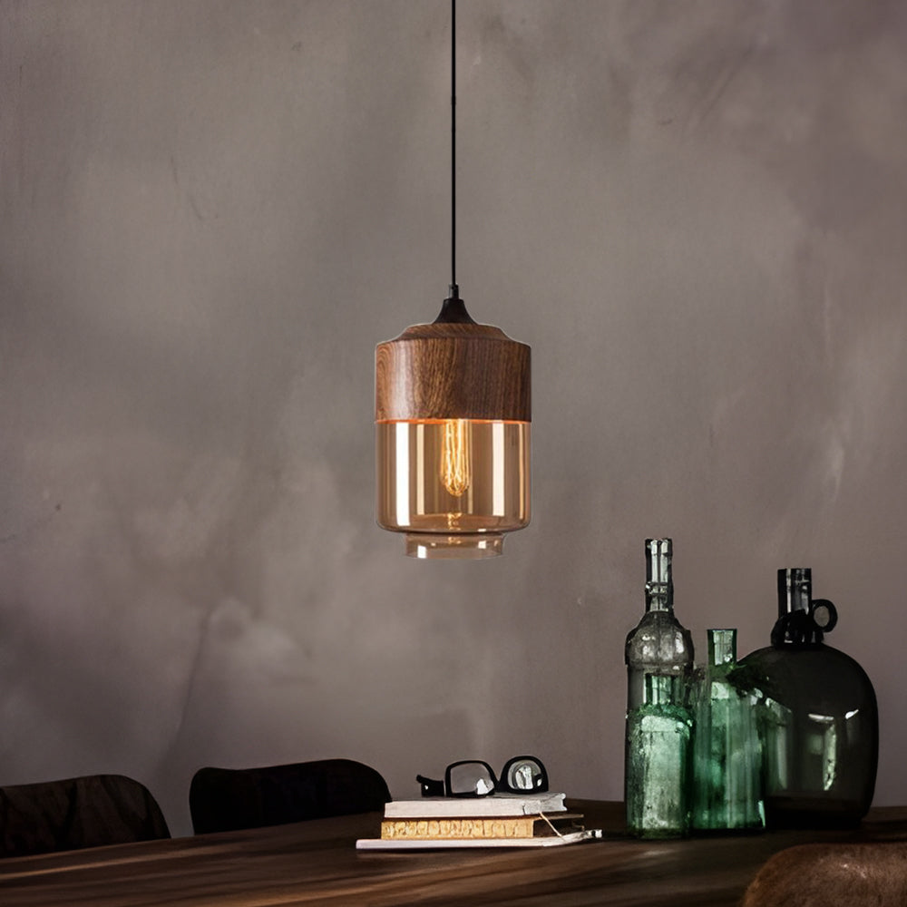 Retro Brown Organic Dining Room Pendant Lights