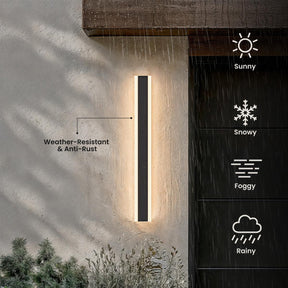 Modern Decor Acrylic Black Outdoor LED Wall Lights