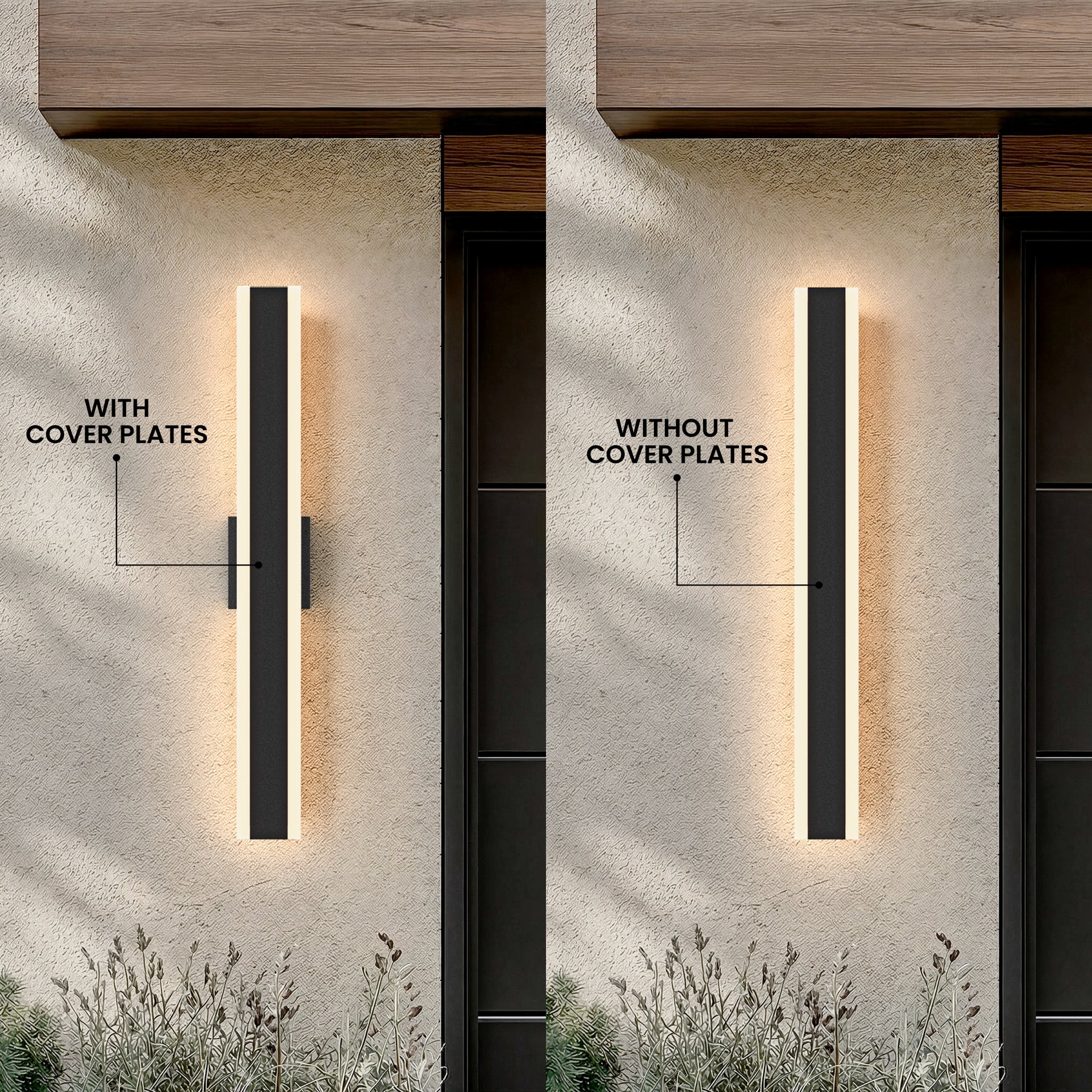 Modern Decor Acrylic Black Outdoor LED Wall Lights