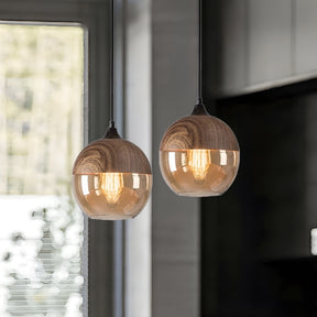 Retro Brown Organic Dining Room Pendant Lights