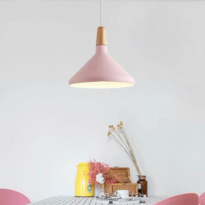 Nordic Macaron Creative Wooden Pendant Lamp