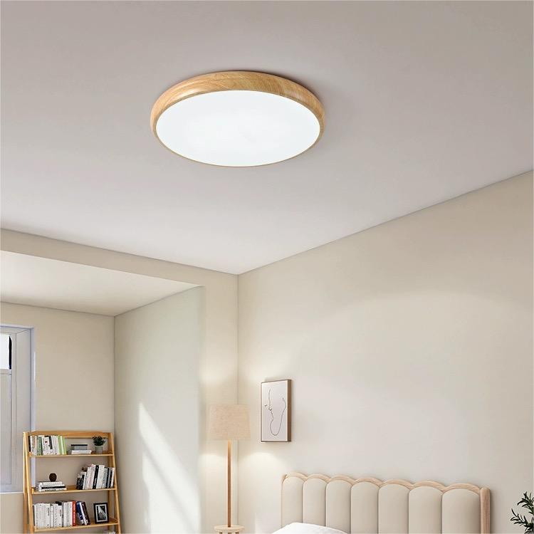 Simple Wood LED Round Ceiling Light