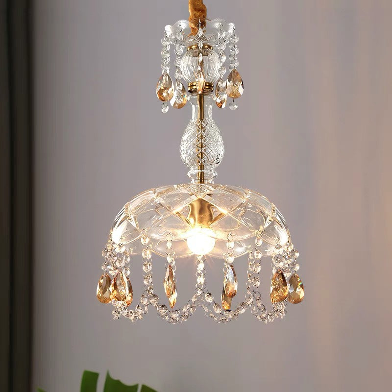 Luxury Nordic Glass Crystal Hanging Lamp