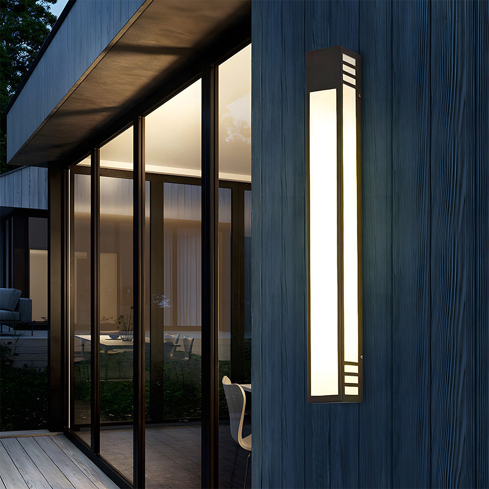 IP55 Modern Black LED Outdoor Wall Lights For Houses