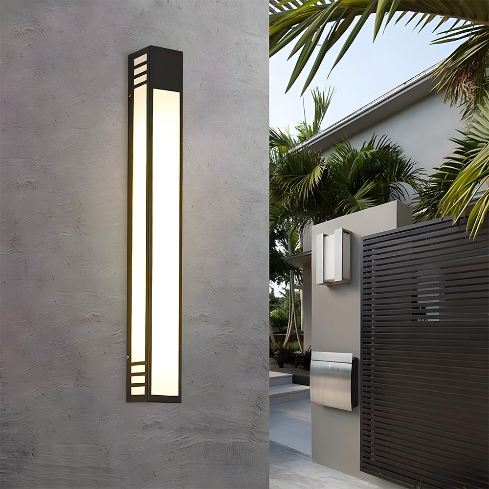 Modern long acrylic led outdoor wall lights garden |Lampsmodern UK