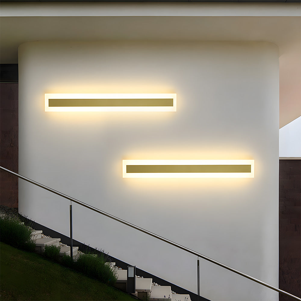 IP55 Retro Stainless Steel Gold LED Outdoor Wall Lights