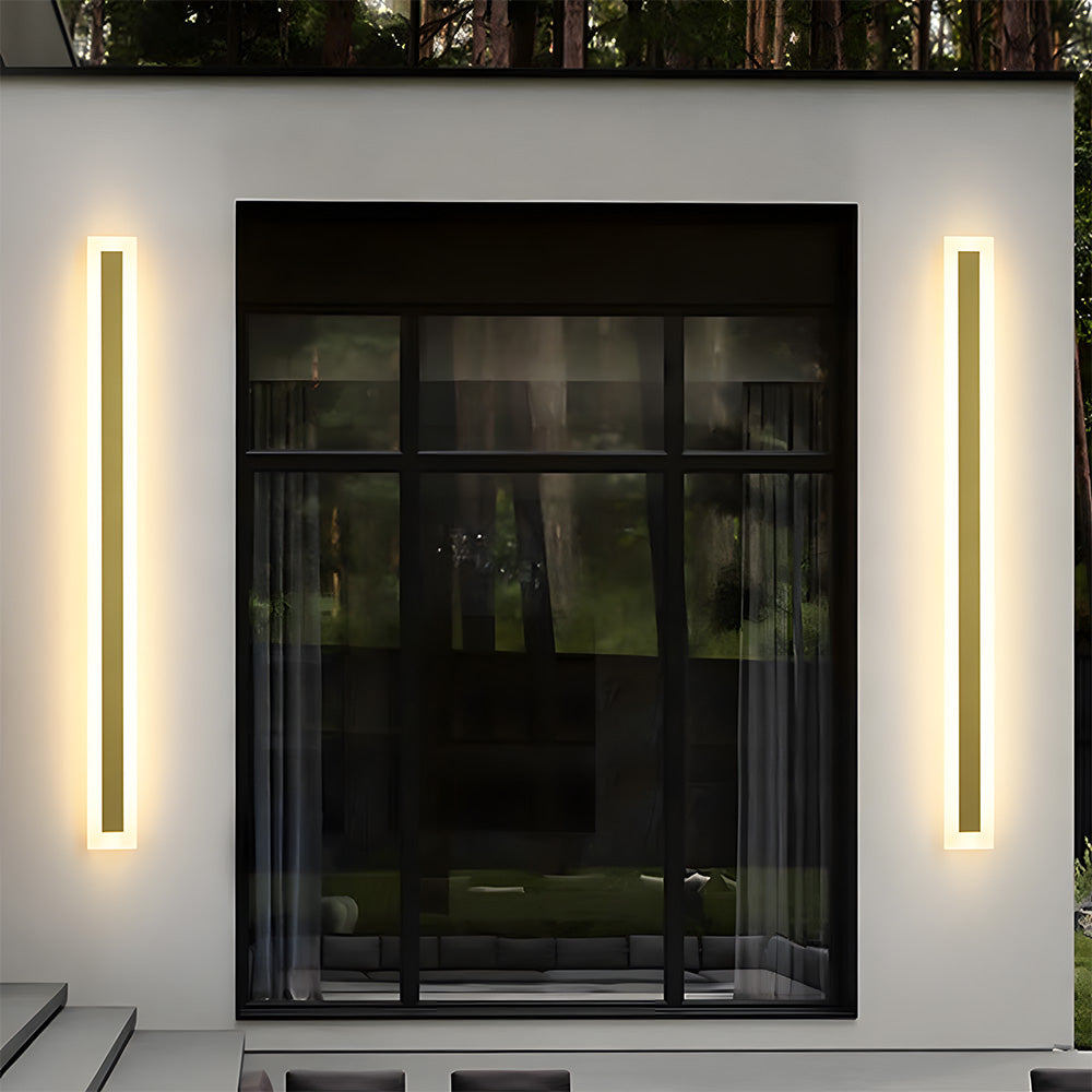 IP55 Retro Stainless Steel Gold LED Outdoor Wall Lights