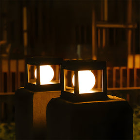IP65 Waterproof Square Solar Garden Post Lights
