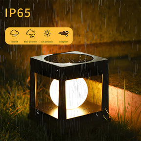 IP65 Waterproof Square Solar Garden Post Lights