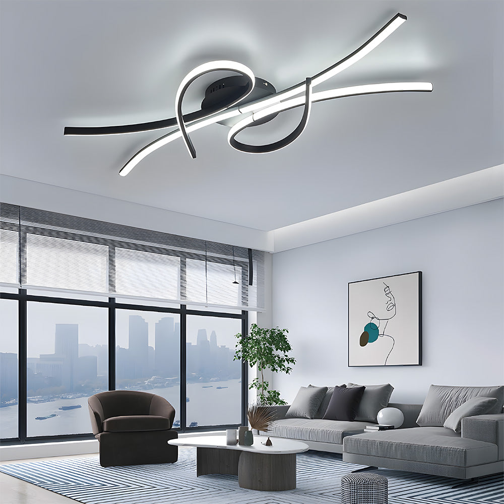 Unique Creative Musical Notes Living Room LED Ceiling Lamp