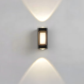 LED Waterproof Up and Down Black Outdoor Wall Lighting