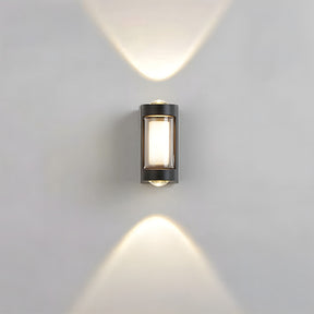 LED Waterproof Up and Down Black Outdoor Wall Lighting