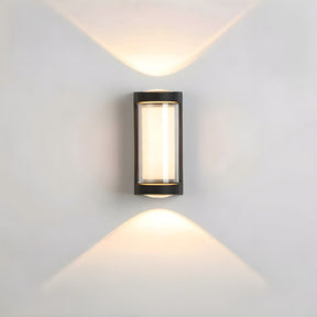 LED Waterproof Up and Down Black Outdoor Wall Lighting
