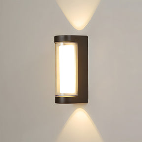 LED Waterproof Up and Down Black Outdoor Wall Lighting