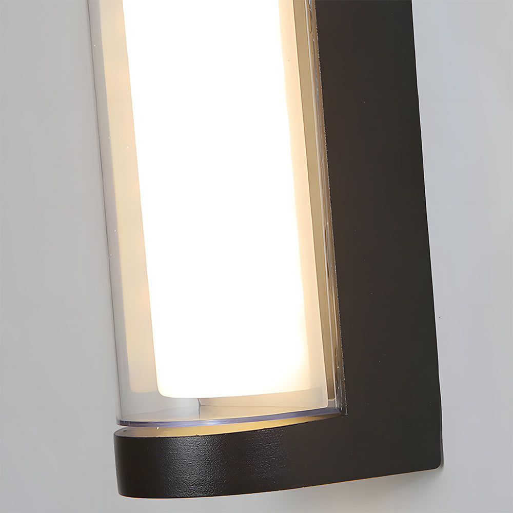 LED Waterproof Up and Down Black Outdoor Wall Lighting