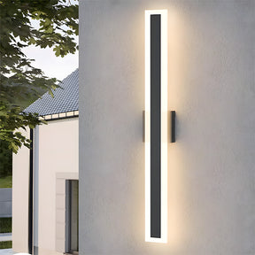 IP65 Linear Vertical Black Hardware Acrylic LED Wall Lights for Hallway