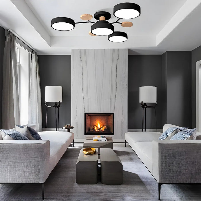 Contemporary Iron Chandelier