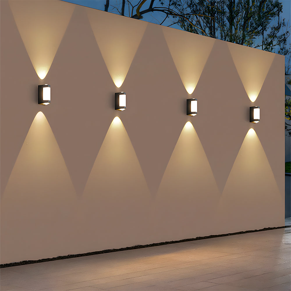 LED Waterproof Up and Down Outdoor Wall Lighting for Garden Halls Terrace Patio