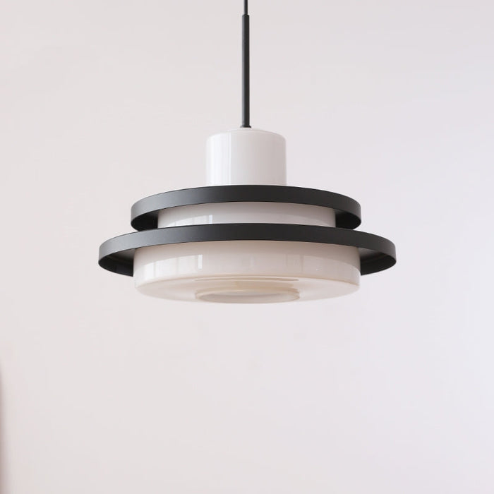 Lampsmodern Double layer Pendant Light Vintage Bauhaus Glass Pendant lamps