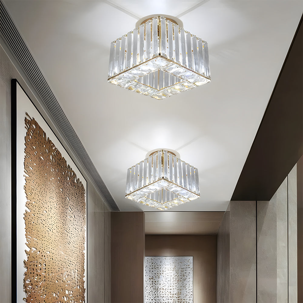 Crystal Modern Hallway Ceiling Light Fixture