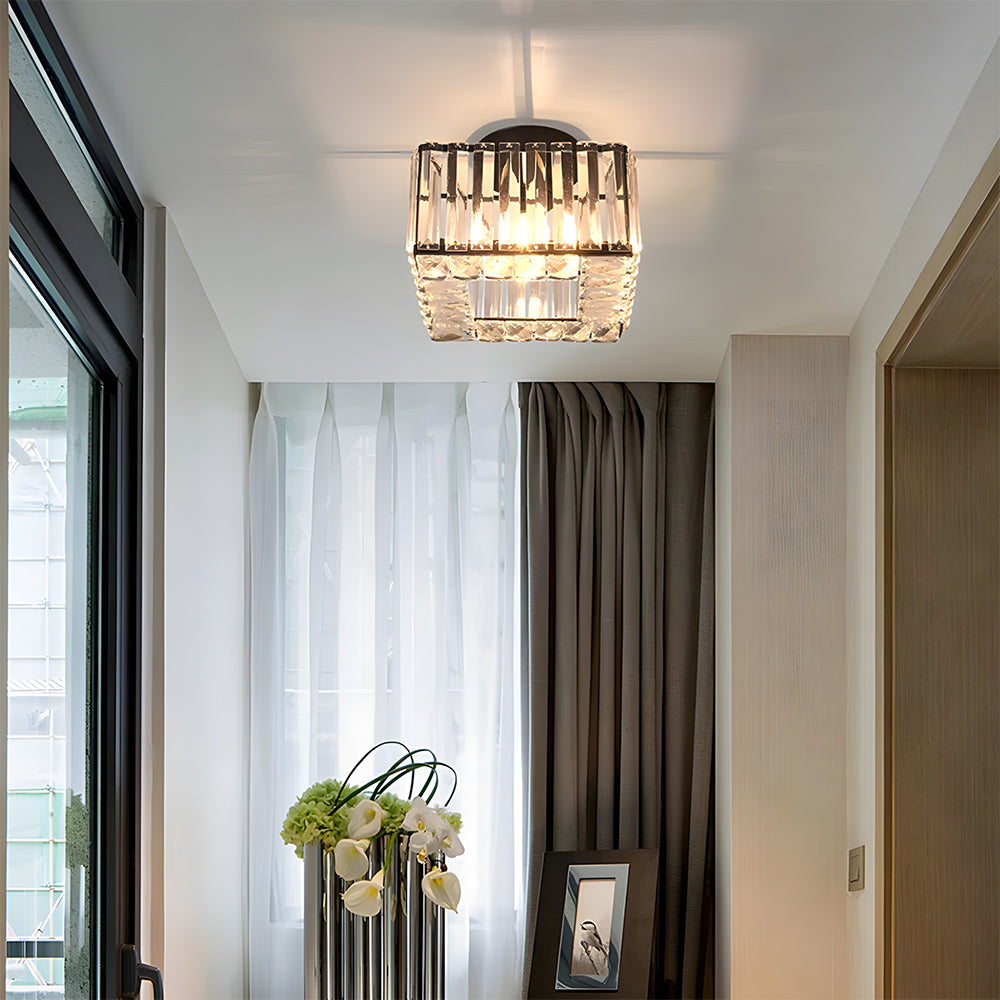 Crystal Modern Hallway Ceiling Light Fixture
