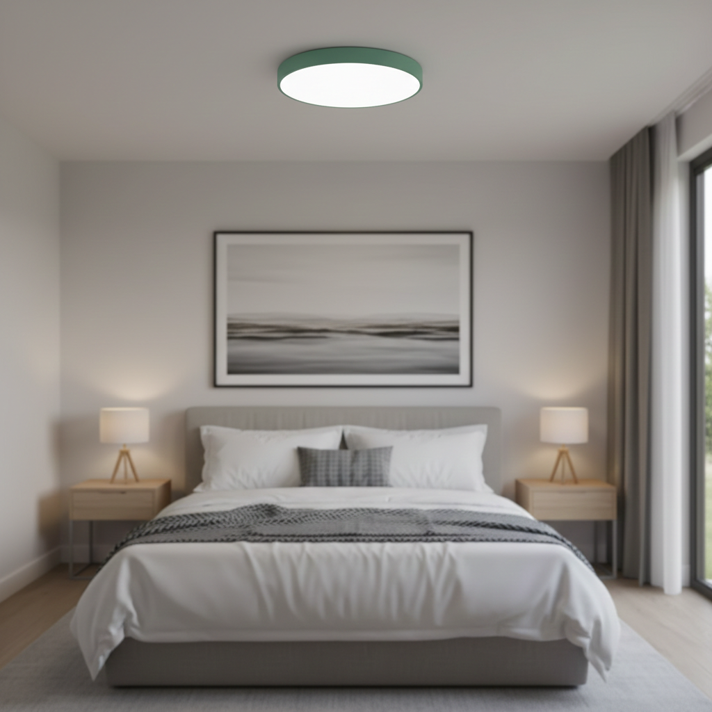 Minimalist Colorful Energy Efficient Flush Mount LED Ceiling Light