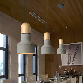 Minimalist Colorful Cement Pendant Lights For Living Room